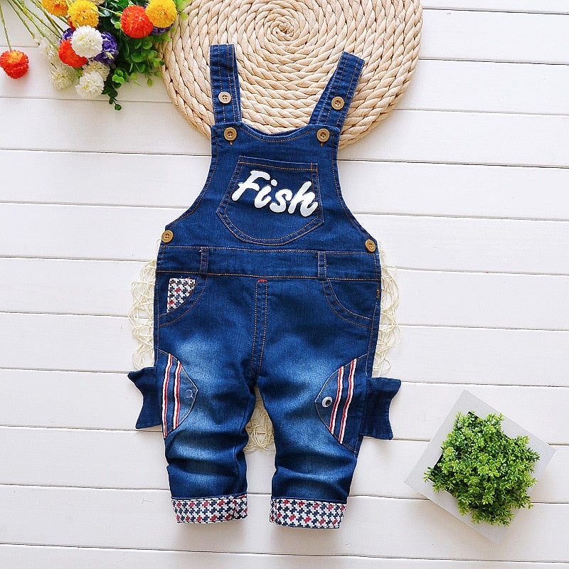 IENENS Toddler Infant Boys Long Pants Denim Overalls Dungarees Kids Baby Boy Jeans Jumpsuit Clothes Clothing Outfits Trousers