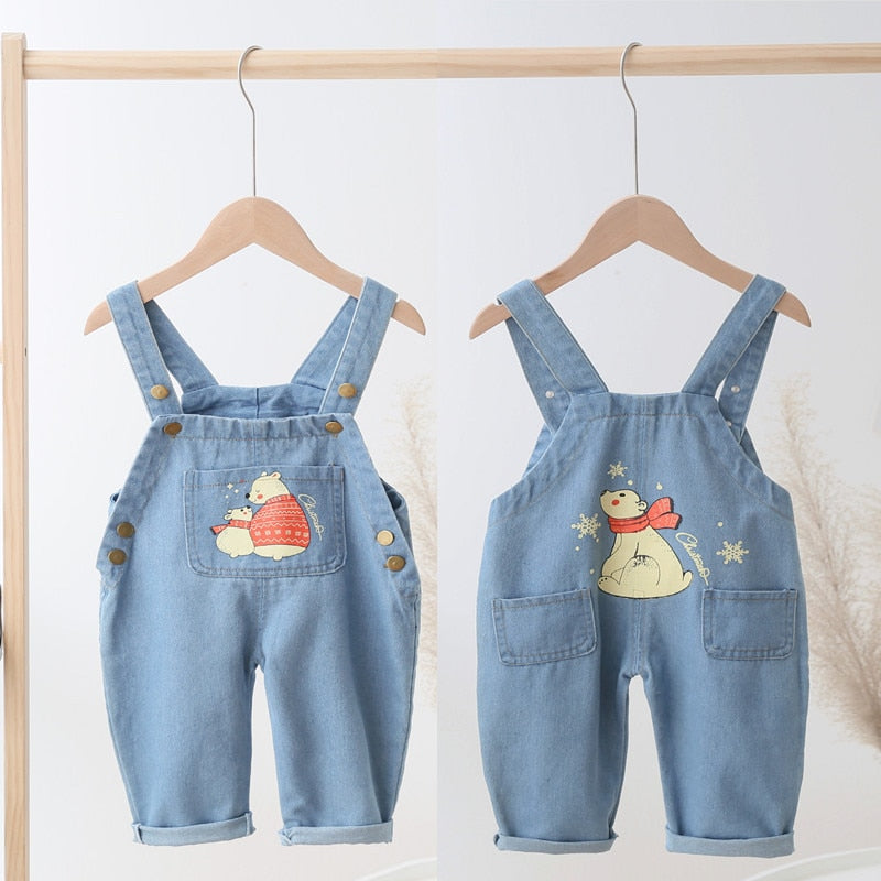 IENENS Toddler Infant Boys Long Pants Denim Overalls Dungarees Kids Baby Boy Jeans Jumpsuit Clothes Clothing Outfits Trousers