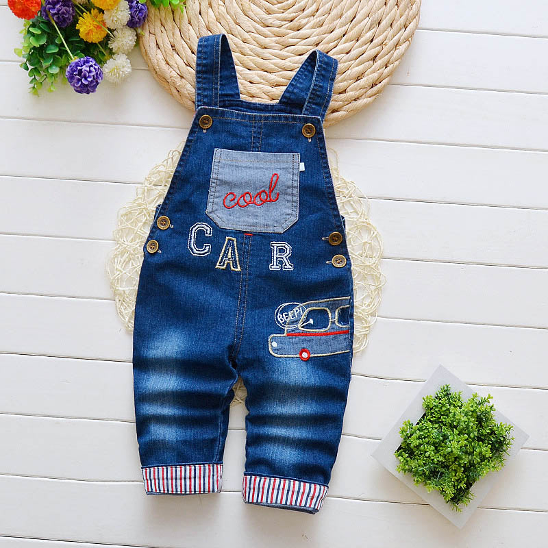 IENENS Toddler Infant Boys Long Pants Denim Overalls Dungarees Kids Baby Boy Jeans Jumpsuit Clothes Clothing Outfits Trousers