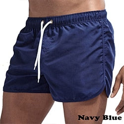 Solid Color Summer Quick-Drying Shorts Printed  Swimsuit Beach Casual Fitness Clothing Men's Bottom Vacation