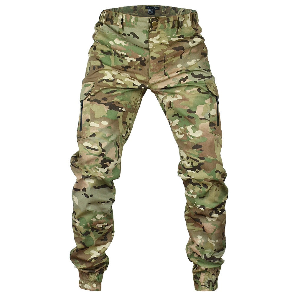 Mege Tactical Camouflage Joggers Outdoor Ripstop Cargo Pants Working Clothing Hiking Hunting Combat Trousers Men's Streetwear