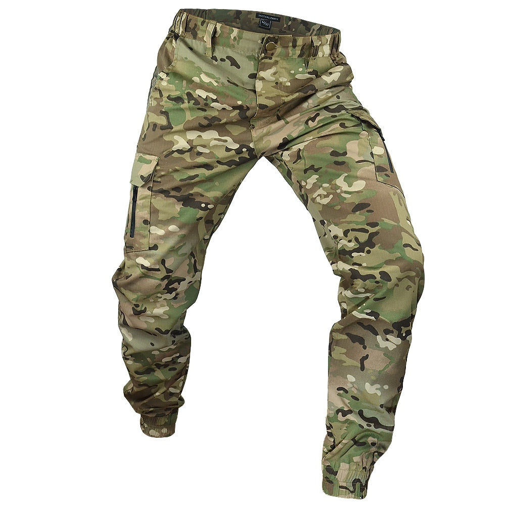 Mege Tactical Camouflage Joggers Outdoor Ripstop Cargo Pants Working Clothing Hiking Hunting Combat Trousers Men's Streetwear